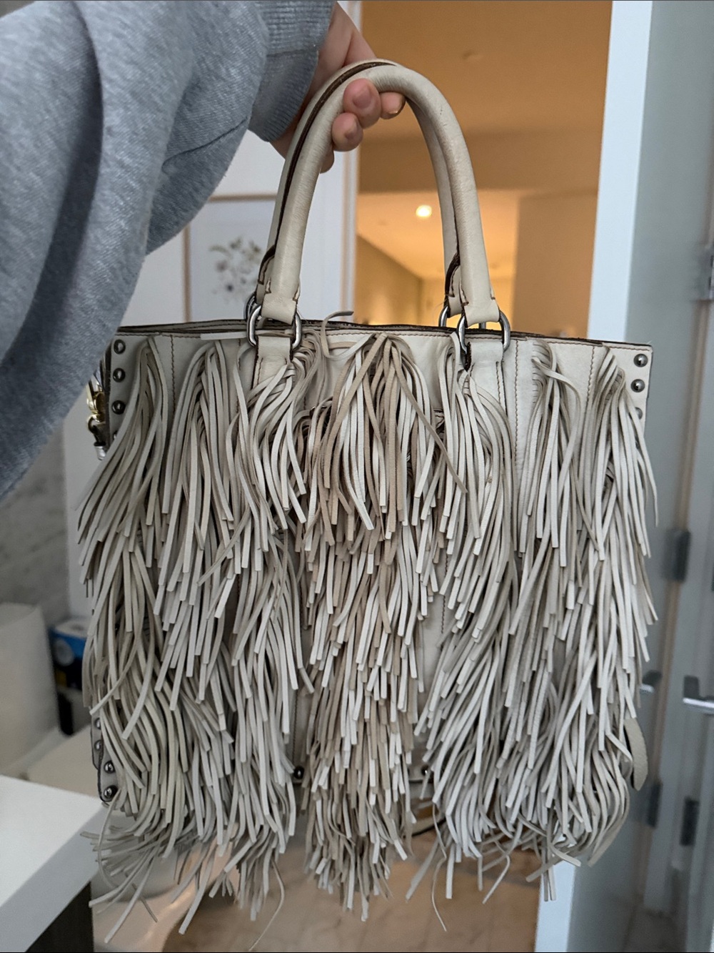 Rare Prada fringe tote (vintage)